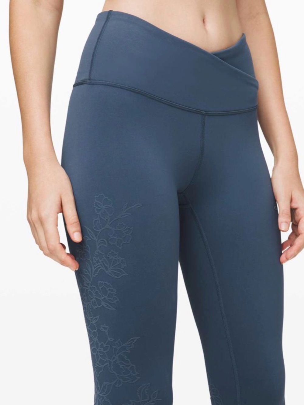 Lululemon Always On High-Rise Tight Leggings 28"*Flocke Size 6 Code Blue